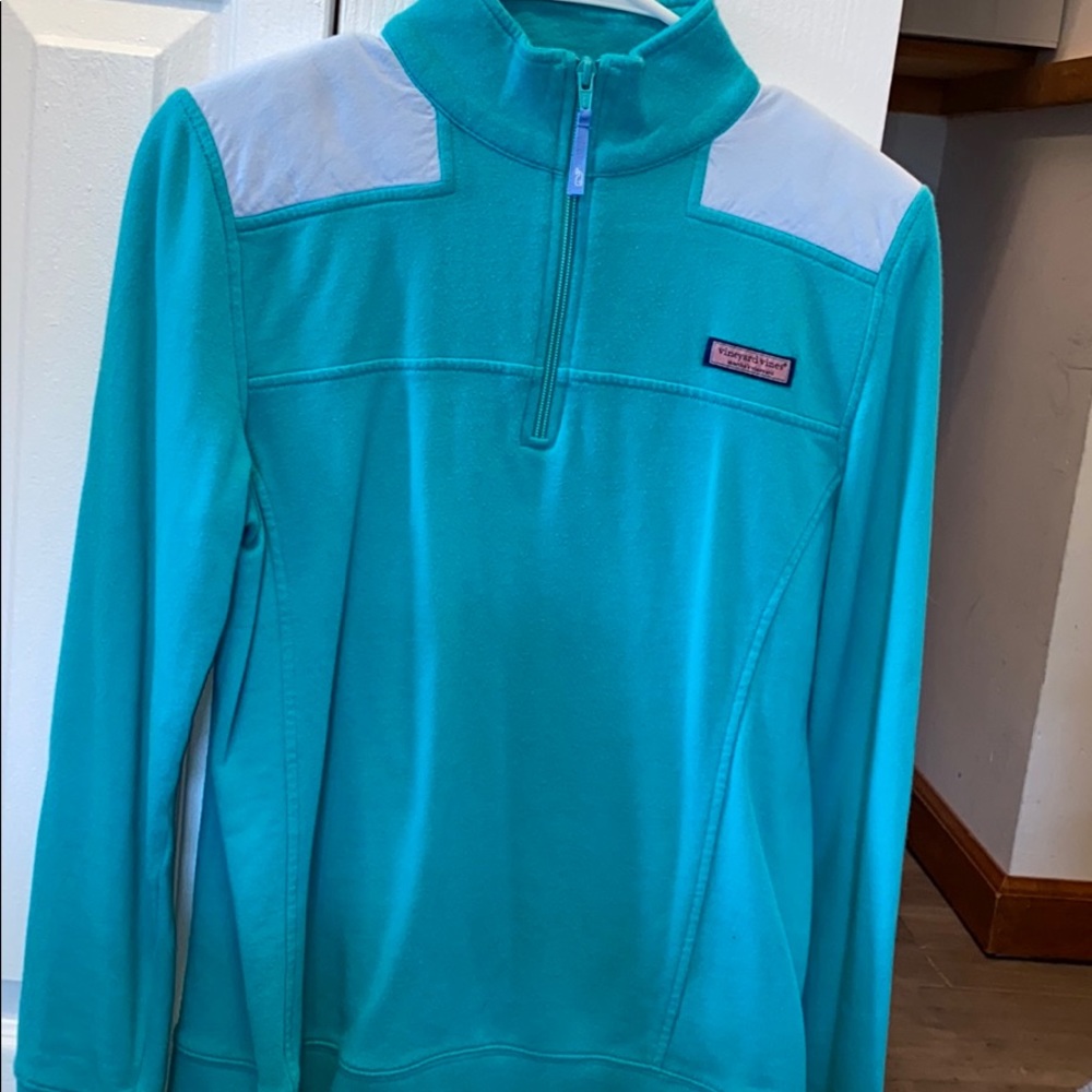 turquoise vineyard vines sweatshirt